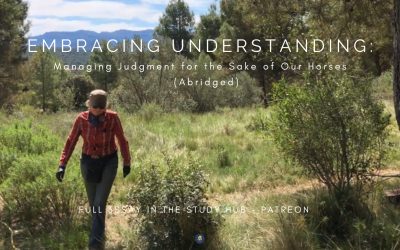 Embracing Understanding:Managing Judgment for the Sake of Our Horses (Abridged)